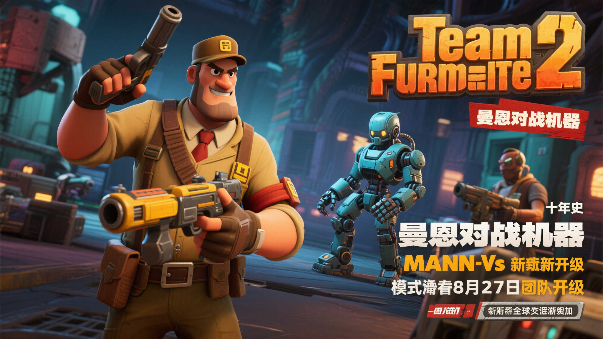 《军团要塞2》“曼恩大战机器”更新即将上线,锁定8月27日!