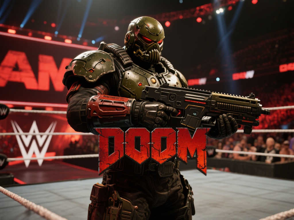 《毁灭战士》新作明日发布全新预告:Doom震撼登场WWE舞台